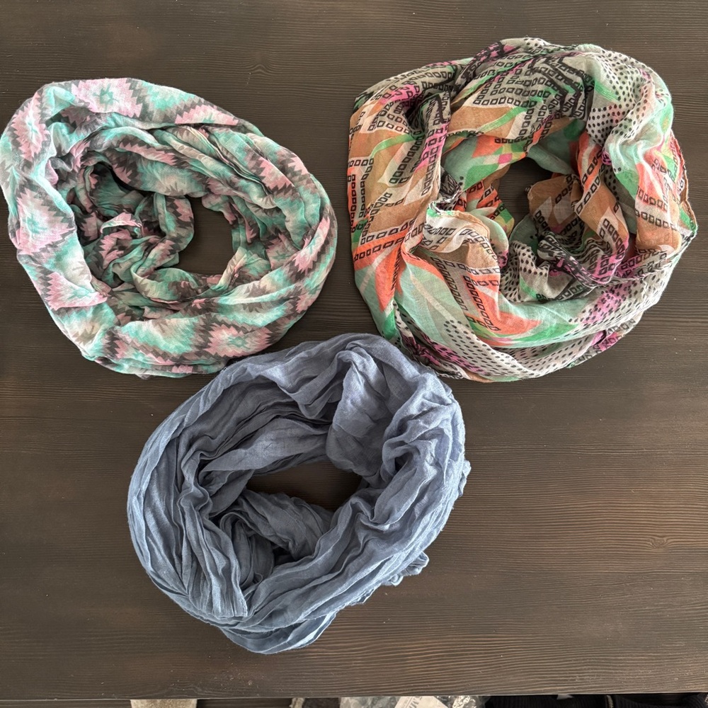 Bundle of 3 Infinity Scarf Set